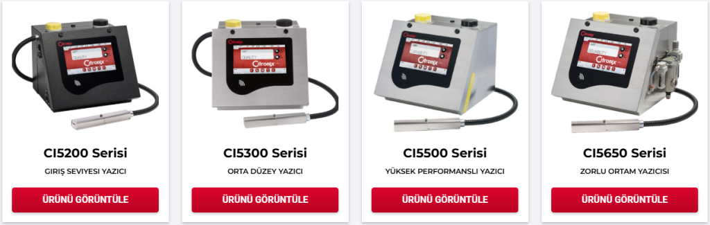Citronix Ci Serisi İnkjet Kodlama Makineleri